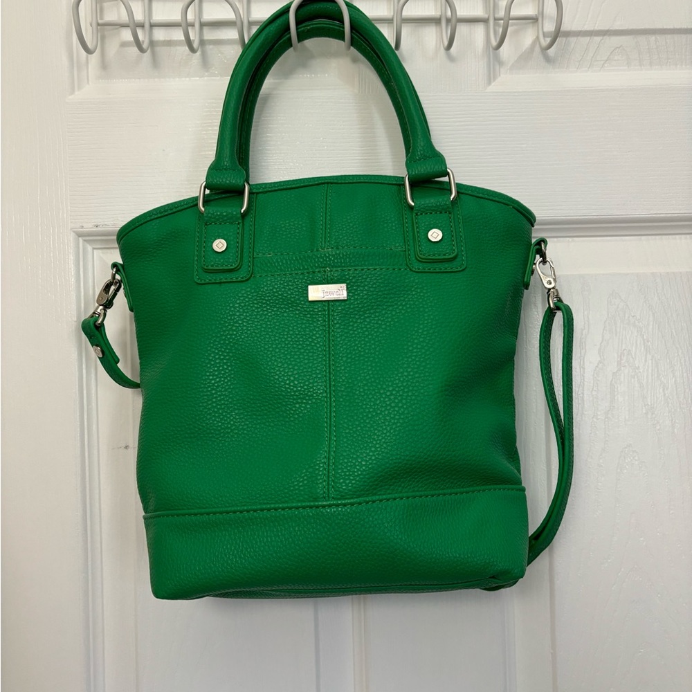 Thirty One kelly green purse with crossbody strap